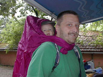 Sebastian gut verpackt!