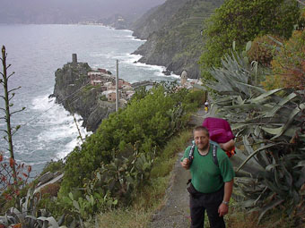 Blick auf Vernazza - Sebastian hat's leider verpat!