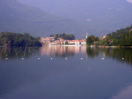 Blick zum Stdtchen Mergozzo