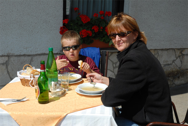 Pause im Slowenischen Bergland