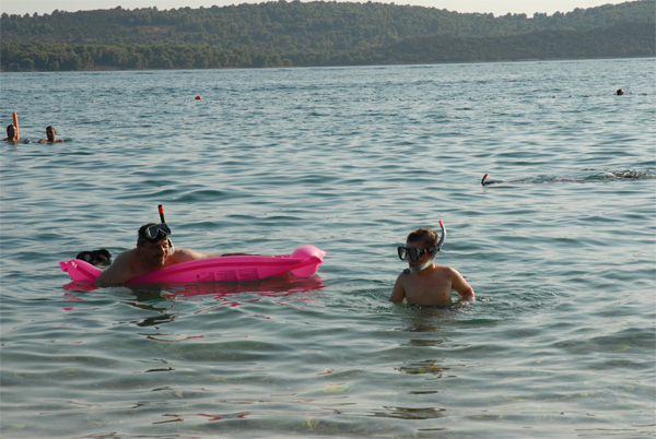 Strand am Campingplatz Rozac
